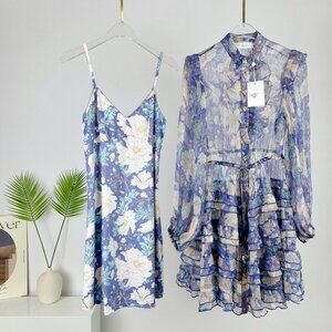 Zimmermann COSMIC MINI SCALLOP DRESS